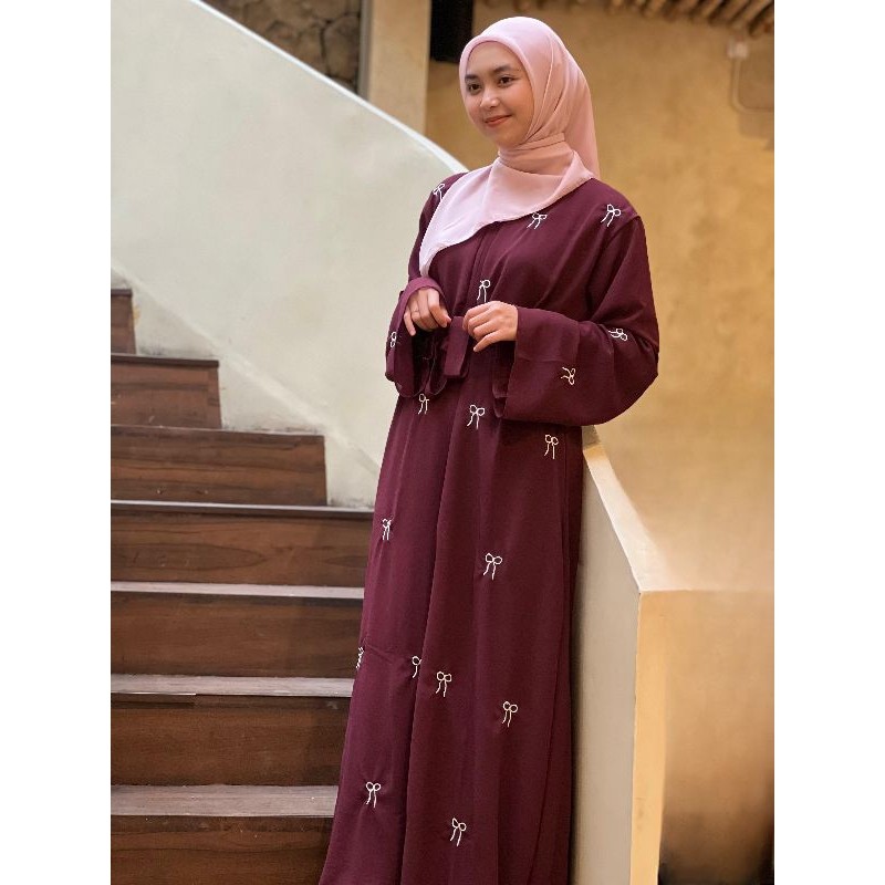 Abaya Premium Wanita Elegan Abaya Motif Misca Abaya Ceruty Babydoll Ukuran M L XL Abaya Remaja Aesth