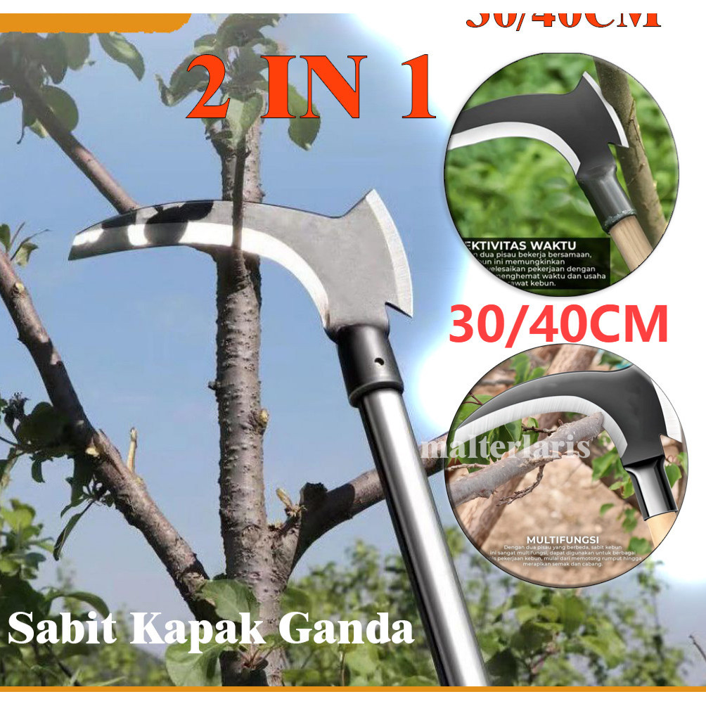 Sabit Arit Rumput Baja Asli Sabit Alat Pemotong Ranting Pohon Alat Panen Padi Potong Rumput