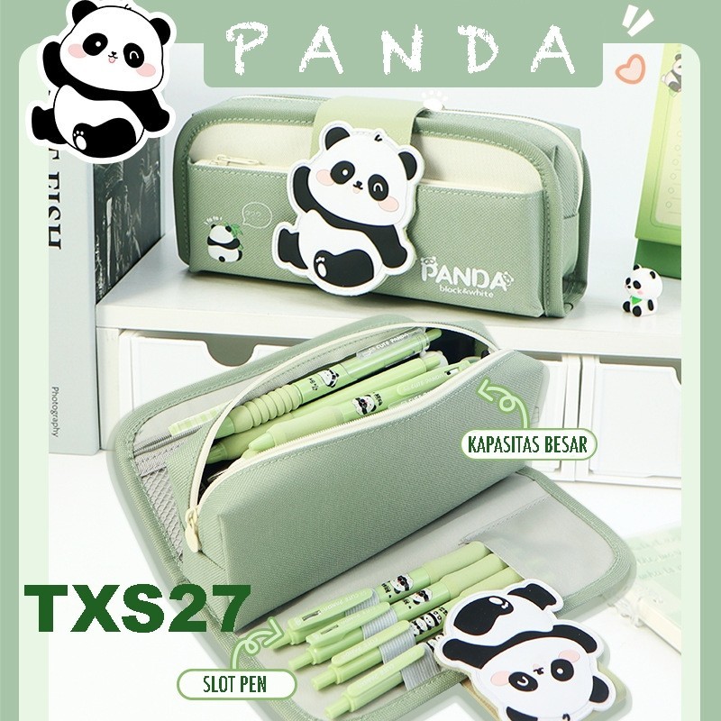 

TXS27 TEMPAT PENSIL PANDA KOTAK PENSIL TEMPAT PEN KOTAK PEN ANTI AIR MKT