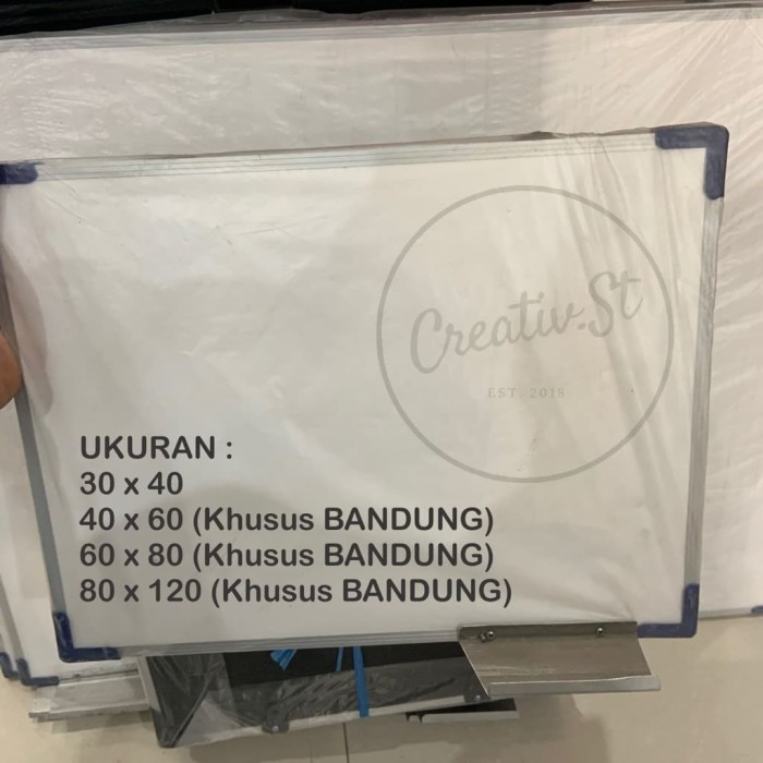 

Papan Tulis / White Board & Black Board 2 in 1 60 x 80 cm