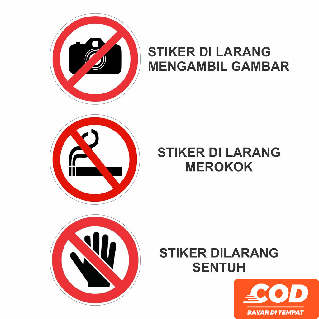 

Stiker Dilarang Merokok NO SMOKING - mengambil Gambar - Jangan Sentuh