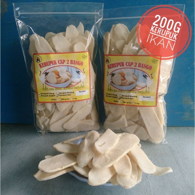 

KERUPUK IKAN MENTAH CAP 2 BANGO 200gr Kualitas terjamin