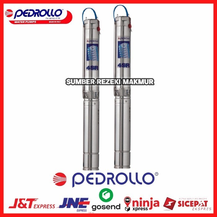 Pompa Celup Sumur dalam untuk air bersih Pedrollo 4 SR 4m/9P.