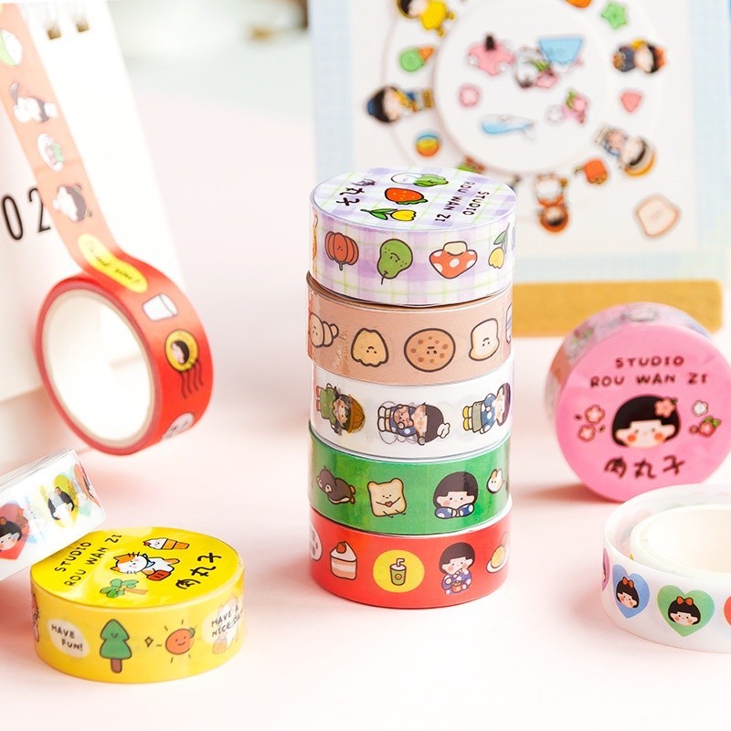 

✨AWC✨ SELOTIP MOTIF / WASHI TAPE DEKORASI / ISOLASI MOTIF LUCU IMUT / WASHI TAPE AESTHETIC