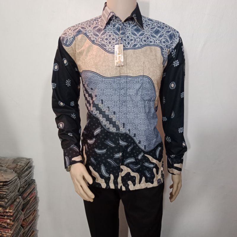 kemeja batik diamond soft original arta batik super KODE 008 l batik premium terbaru l grosir batik 
