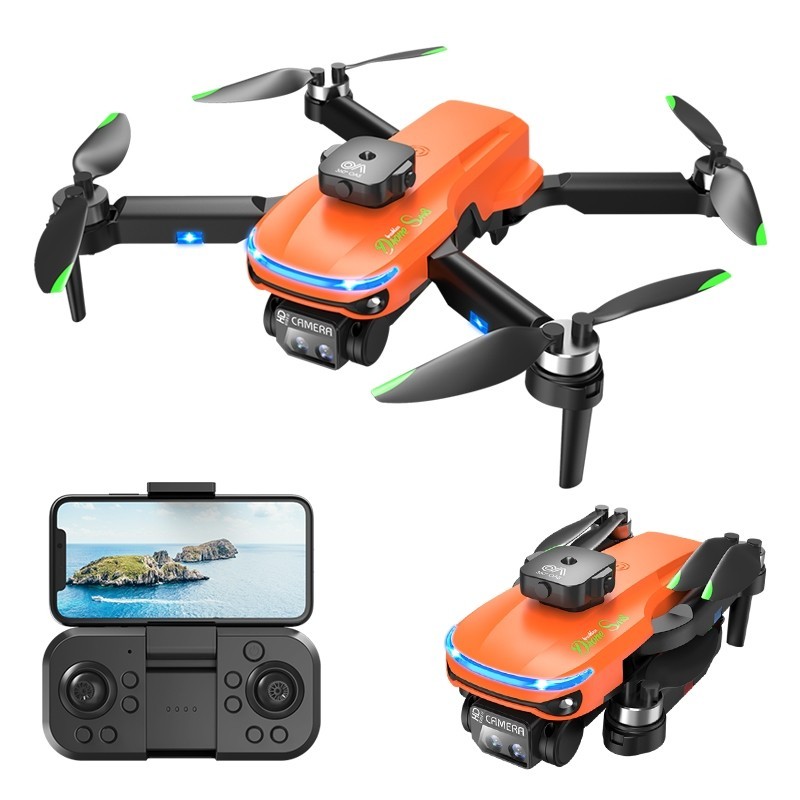 Drone S118 Dual Camera Ganda Penghindar Rintangan Jarak Kendali 150 meter Quadcopter  kamera aliran optik HD, profesional 8K