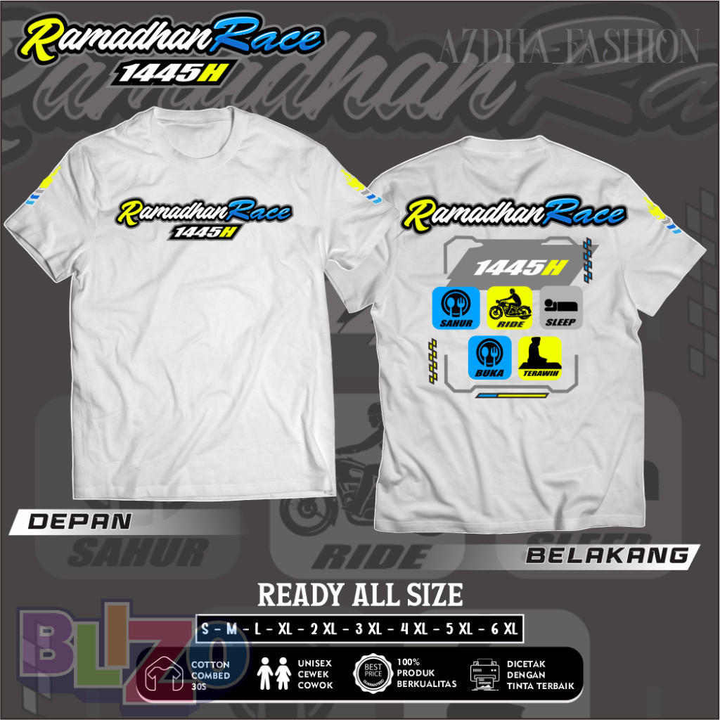 RAMADHAN RACE ORIGINAL KAOS DISTRO  |  RAMADHAN RACE 2024 KAOS OVERSIZE S M L XL XXL XXXL XXXXL XXXX