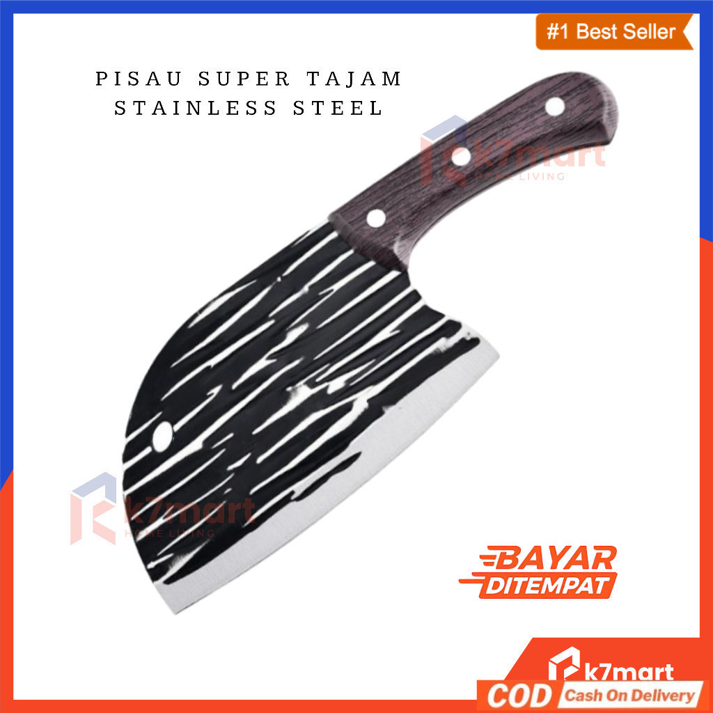 K7MART PISAU KOKI JEPANG SUPER TAJAM STAINLESS STEEL  / PISAU POTONG DAGING SAYUR IKAN / PISAU DAPUR