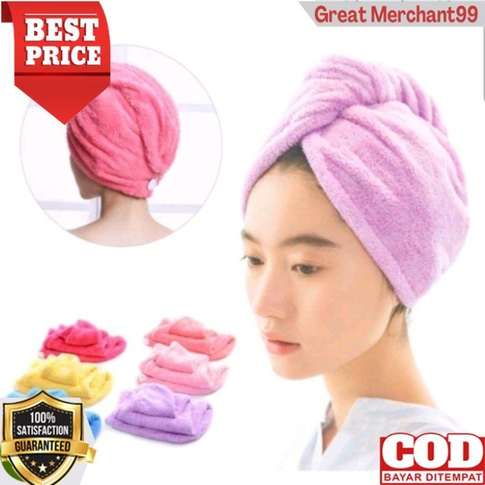 TOALA HAIR / HANDUK RAMBUT BAHAN MICROFIBER G9