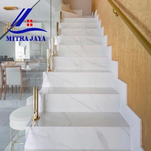GRANIT PIJAKAN ANAK TANGGA PUTIH MOTIF 30X90 30X80 KERAMIK LIST PLINT