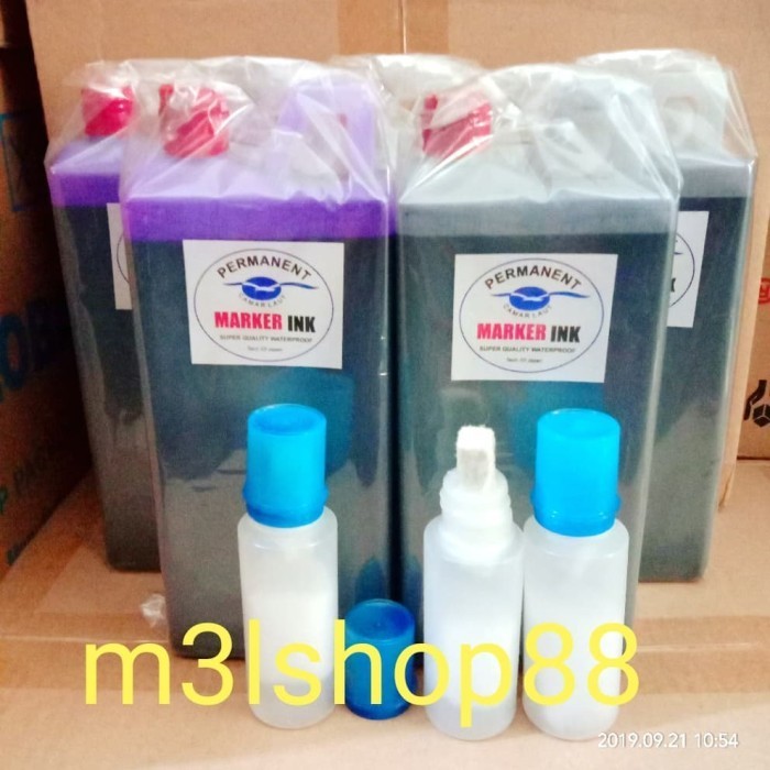 

[Promo] Tinta permanent camar laut 1 ltr. Untuk tulis karung, karton dll - Hitam