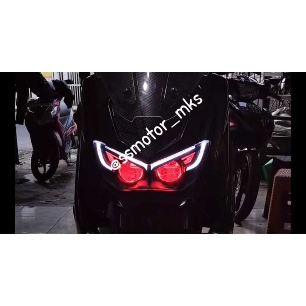 HEADLAMP CUSTOM PROJIE BILED WST ALIS LAZY  YAMAHA ALL NEW NMAX 2020 2021 2022 2023