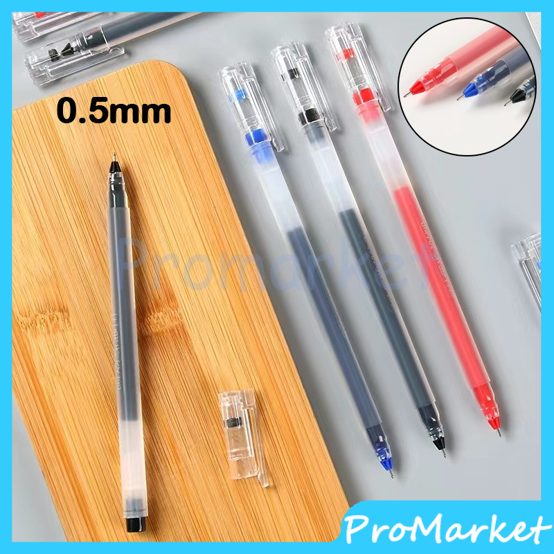 

Gel Pen Pulpen Gel Kapasitas tinggi Warna Hitam Biru 0.5mm