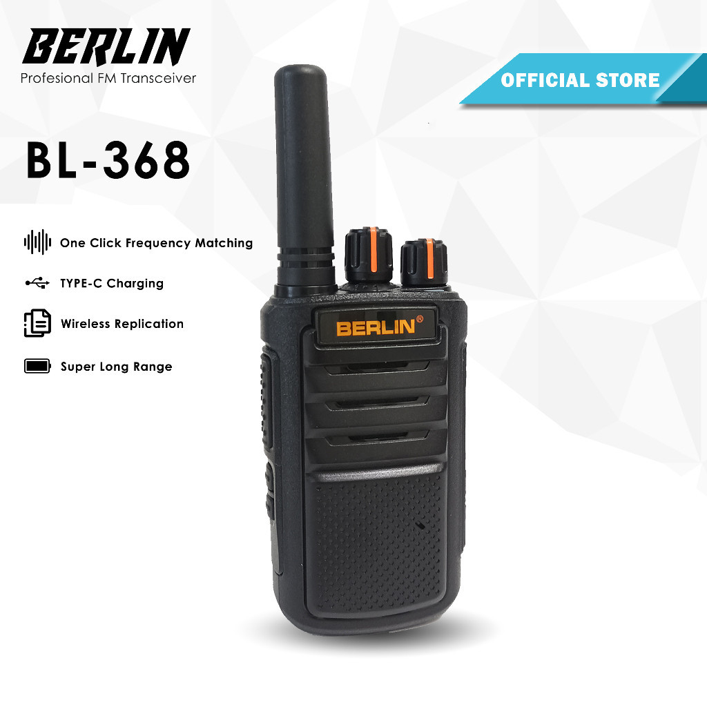 HT Berlin BL 368 Walkie Talkie HT Berlin BL368 Original Garansi Resmi