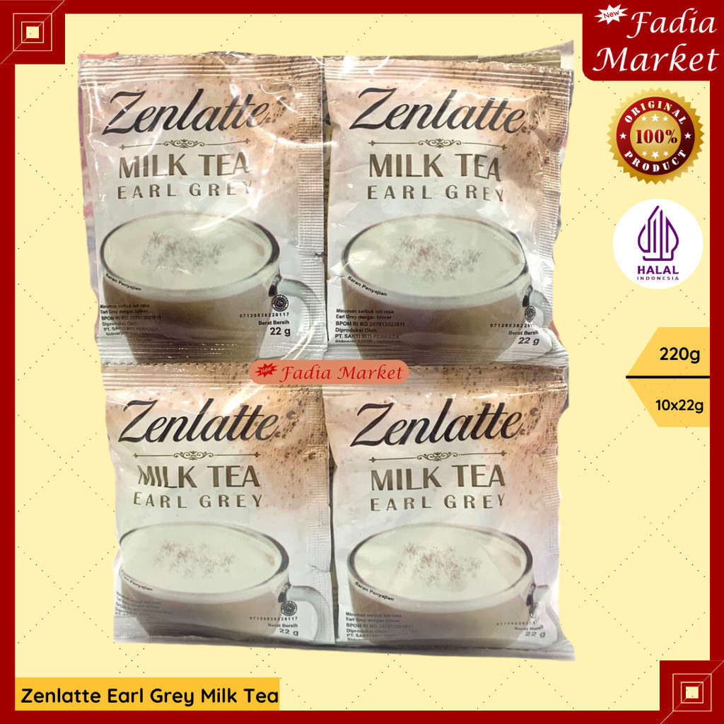 

Zenlatte Earl Grey Milk Tea Teh Susu Renceng 10x22g 220g