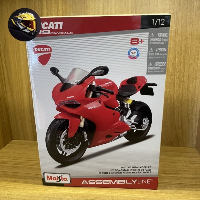 Dircast miniatur motor ducati panigale assembly kit rakit skala 1/12