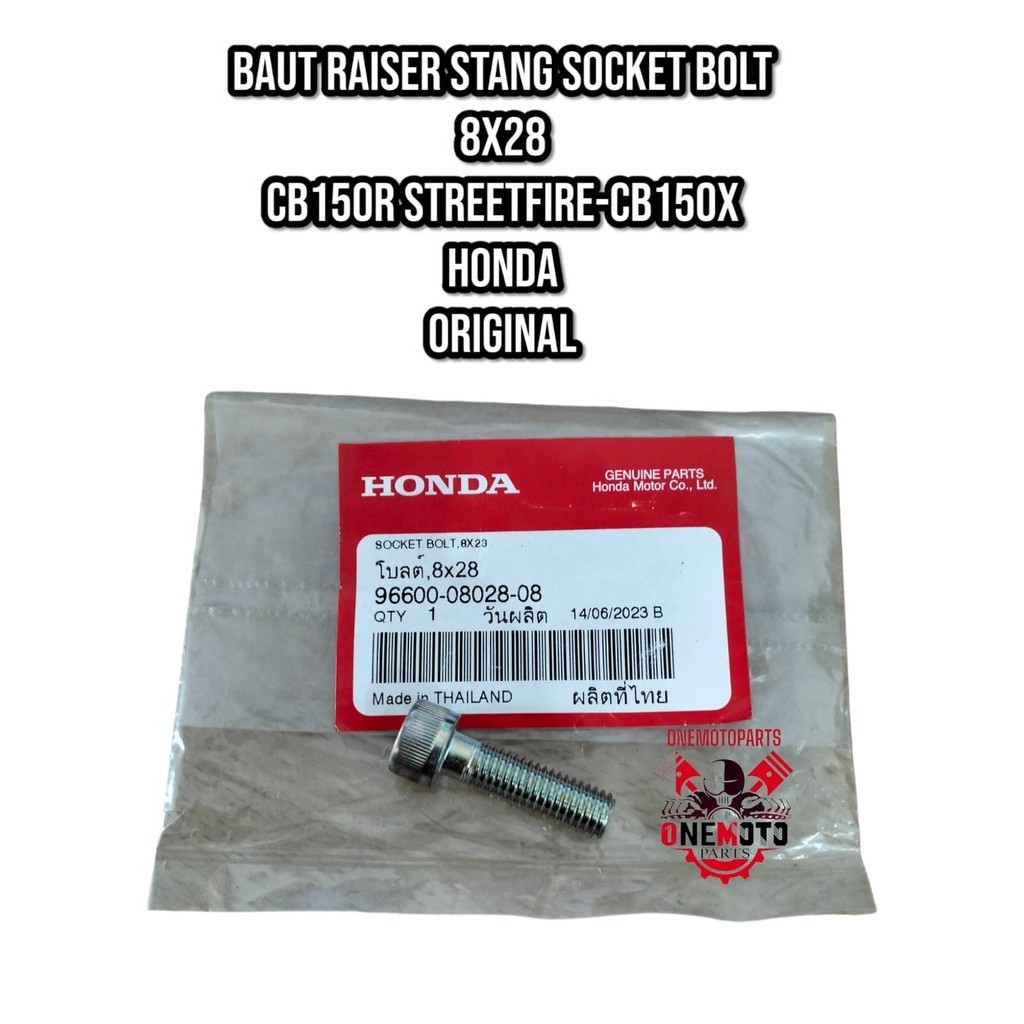BOLT BAUT RAISER STANG SOCKET BOLT 8X28 CB150R CB150X HONDA 96600-08028-08 ORIGINAL