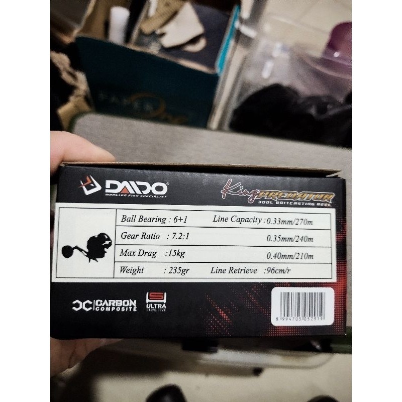 cuci gudang Reel daido king predator 300 400 L reel baitcasting type overhead jigging series