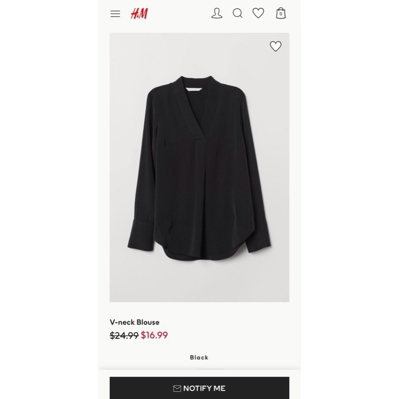 HnM Longsleeve Blouse Skipper