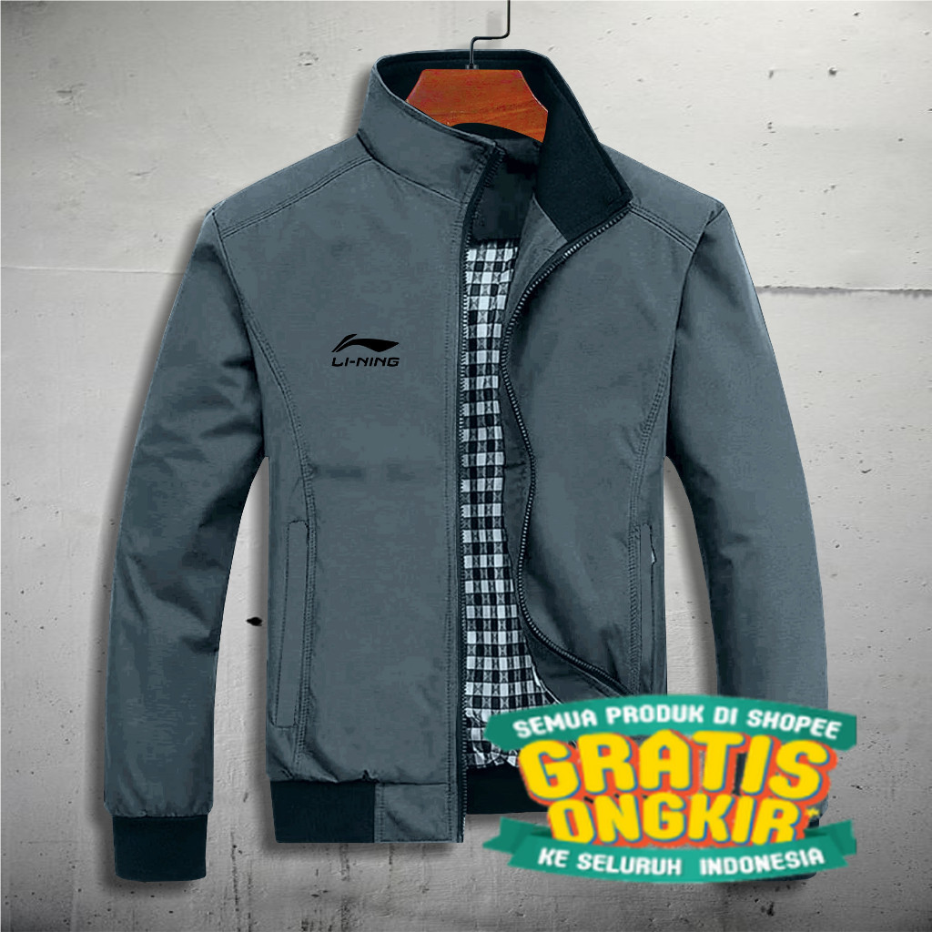 Jaket Bomber Kasual Premium Parasut semi anti air PRIA WANITA REI OUTDOOR/ Best seller