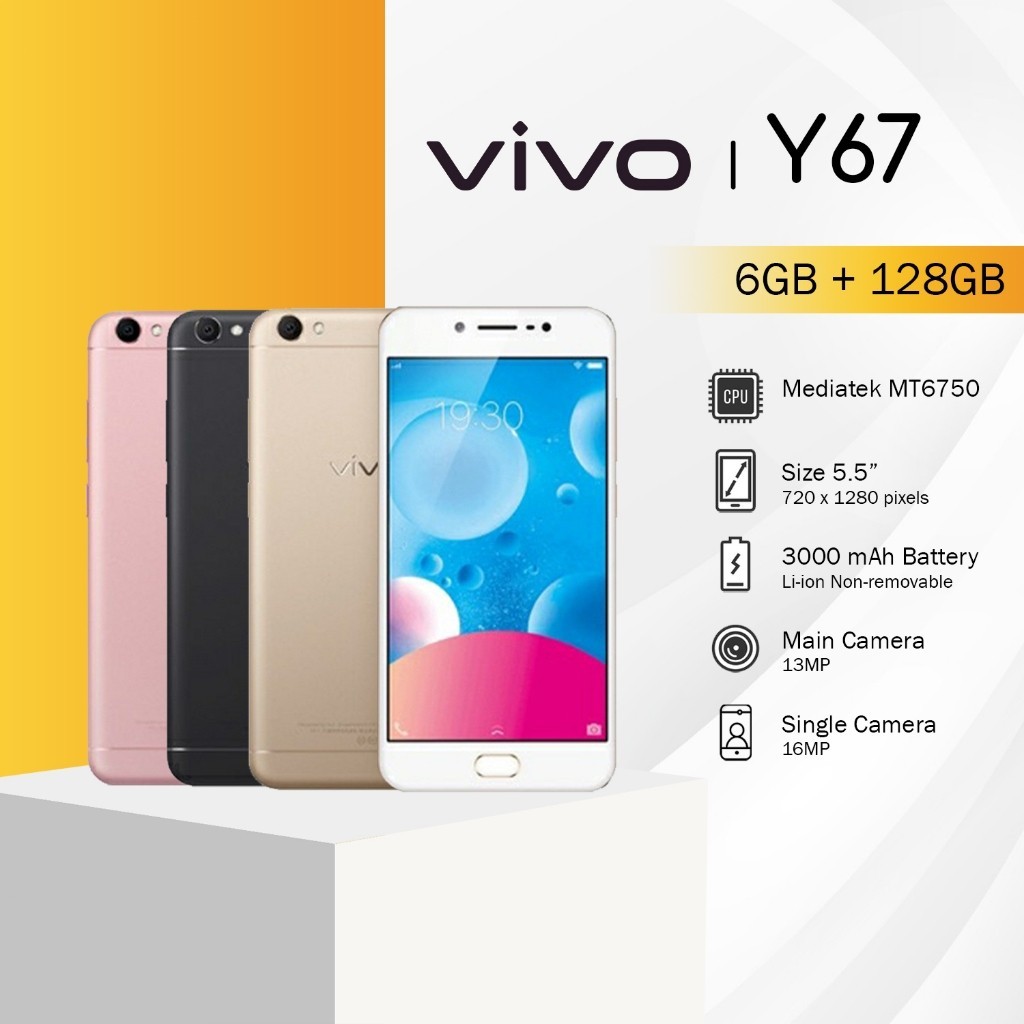 HP VIVO Y67  RAM 6/128GB Smartphone Android Garansi