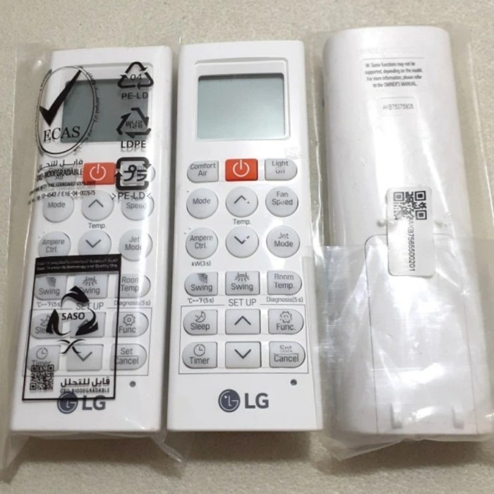 ENZ27 Remote ac LG smart inverter original Dual inverter