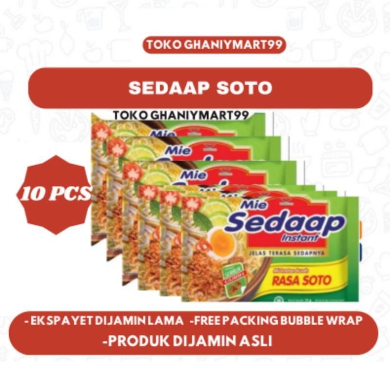 

mie sedaap kuah soto 10 pcs bungkus