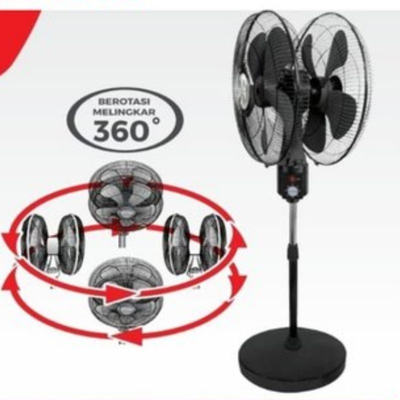 Maspion Kipas Angin Berdiri Stand Fan 18 inch Berputar ROTASI 360 derajatP PW 1818 PW-1818 PW1818