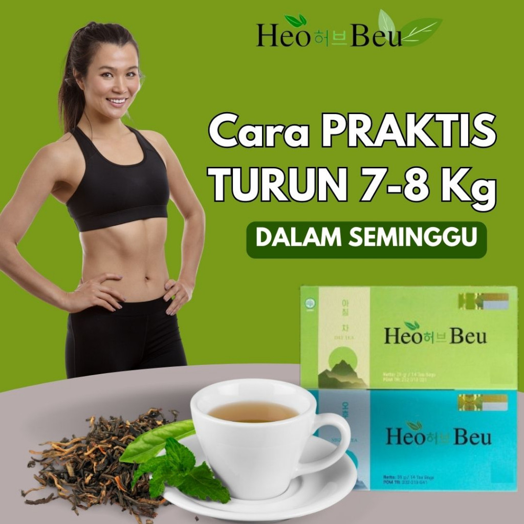 

Heo Beo Tea 100% Original Minuman Pelangsing Penurun Berat Badan Pembakar Lemak Dan Kalori Bpom