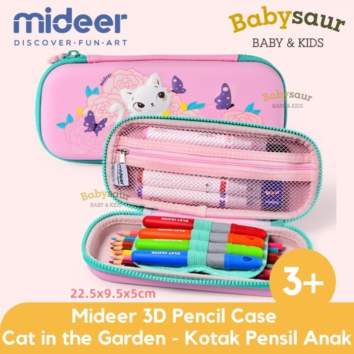 

Mideer 3D Pencil Case Box Kotak Tempat Pensil Sekolah Anak 3+ Tahun - Pink Cat