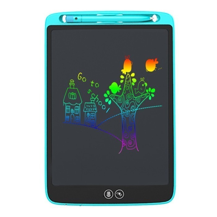 

[[ L8ID - BEST SELLER ]] Papan Tulis Anak-Dewasa LCD Writing Tablet 8.5"dg Partial Delete Warna - BIRU RAINBOW