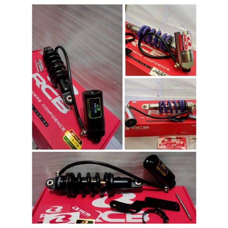 MonoShock Skok.Shockbreaker.Shock Belakang Satria FU RCB DB-2Line Tabung pisah Premium Black