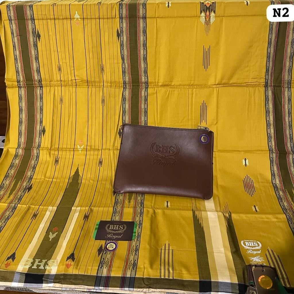FLASH SALE Sarung BHS ROYAL GOLD STA STB Jahitan Tengah Original Kemasan Dompet Kulit BIG SALE 3.3