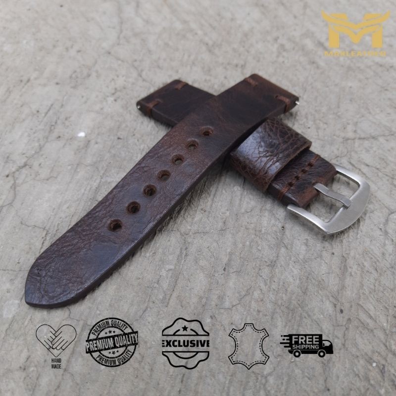 tali jam tangan kulit asli, strap kulit premium, strap jam, strap mewah unik, strap jam premium, jam