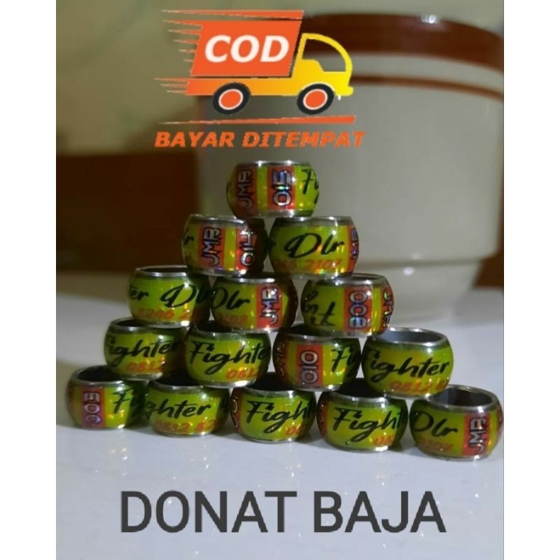 25 biji Ring Burung Merpati Donat Baja Ring Kaki Burung Merpati Donat Baja Ring Baja
