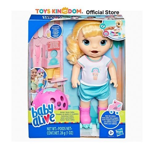 Toys Kingdom Baby Alive Boneka Bayi Roller Skate Blonde Hair F5649