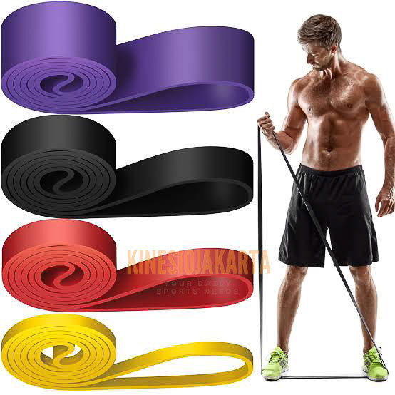 Power Band Resistance Band 2 Meter Alat Stretching Pull Up Yoga Fitness