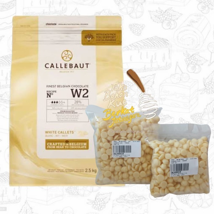 

CALLEBAUT W2NV CREAMY MILK WHITE 28 % BELGIAN CHOCOLATE COUVERTURE - 250 gram