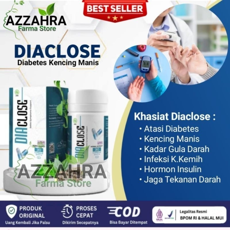 𝗧𝗢𝗣 𝗦𝗔𝗟𝗘    DIACLOSE Asli Original DIACLOSE Obat Diabetes Herbal BPOM - Obat DIACLOSE Obat Diabetes 