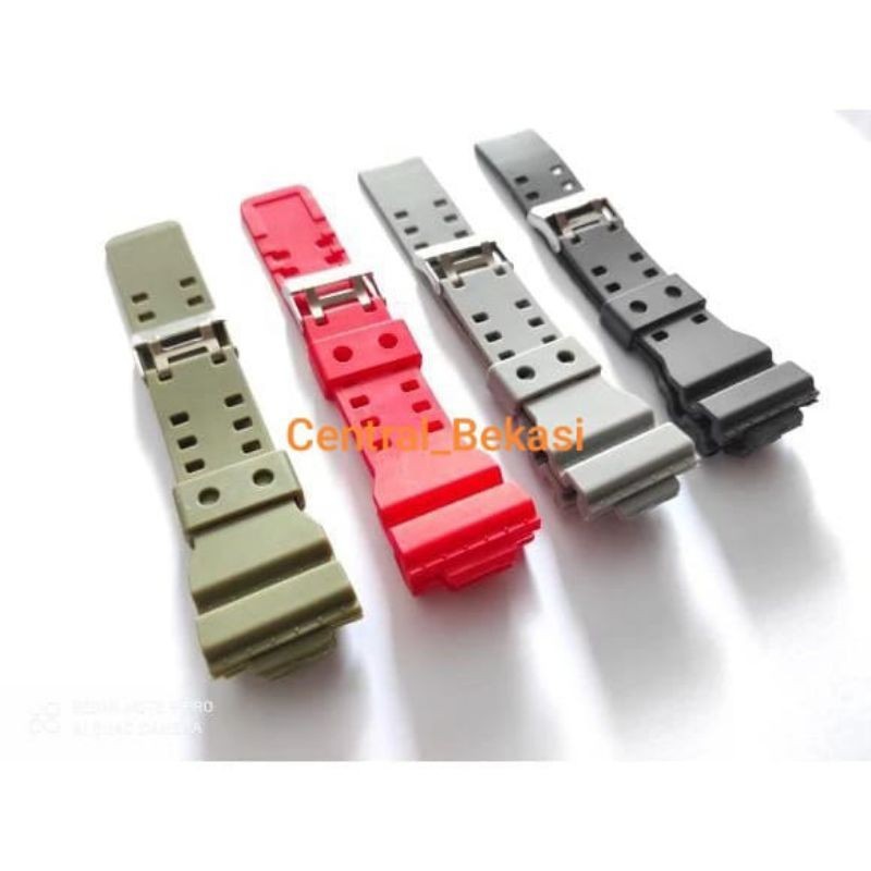 TALI JAM TANGAN CASIO G-SHOCK GDF100 GDF-100 RUBBER STRAP GDF 100 BONUS PEN SEPASANG