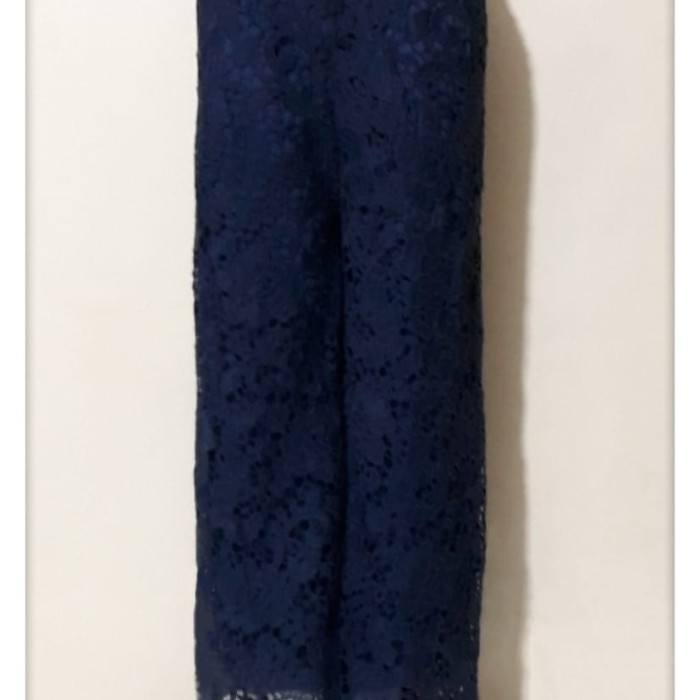 Terlaris ✨ -celana panjang wanita kulot brukat impor - coklat susu