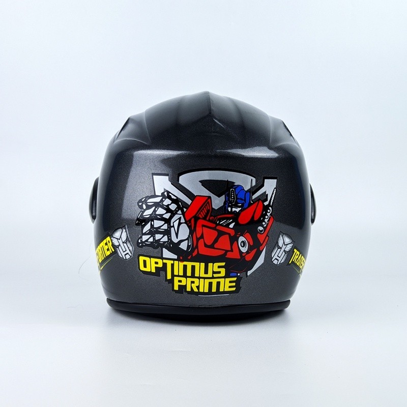 Tiger Helmet Kids Helm Anak Kecil Cowok Laki Laki SNI 3 4 5 6 Tahun Motif Transformer Optimus Prime