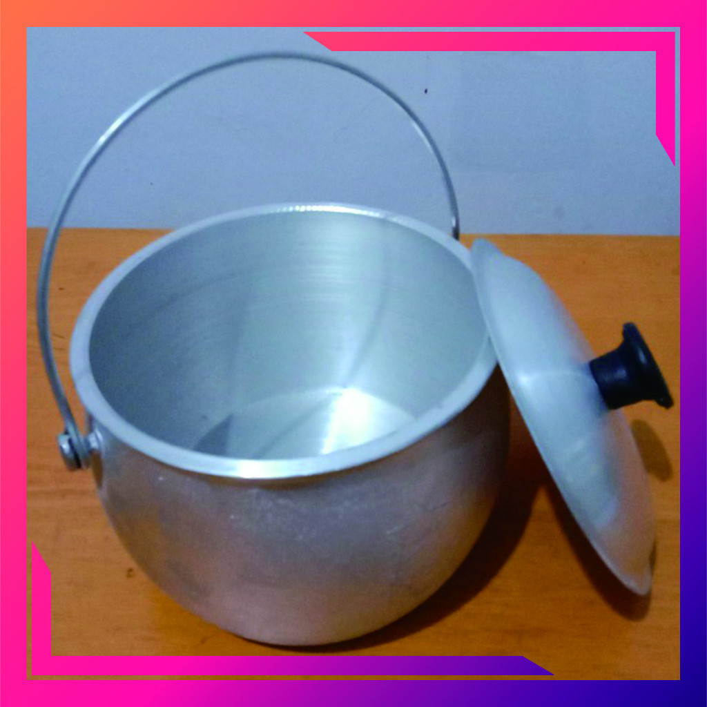 Panci Liwet / Panci Kastrol / Periuk Aluminium tebal / Panci Alat Liwet Tebal No 6