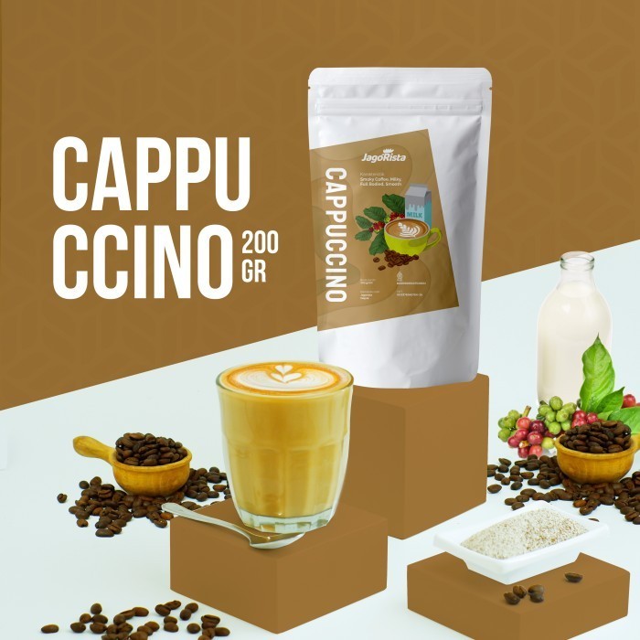 

[Aneka Rasa] (200gr) Premium Cappuccino ( Bubuk Minuman / Bubble Drink Powder )