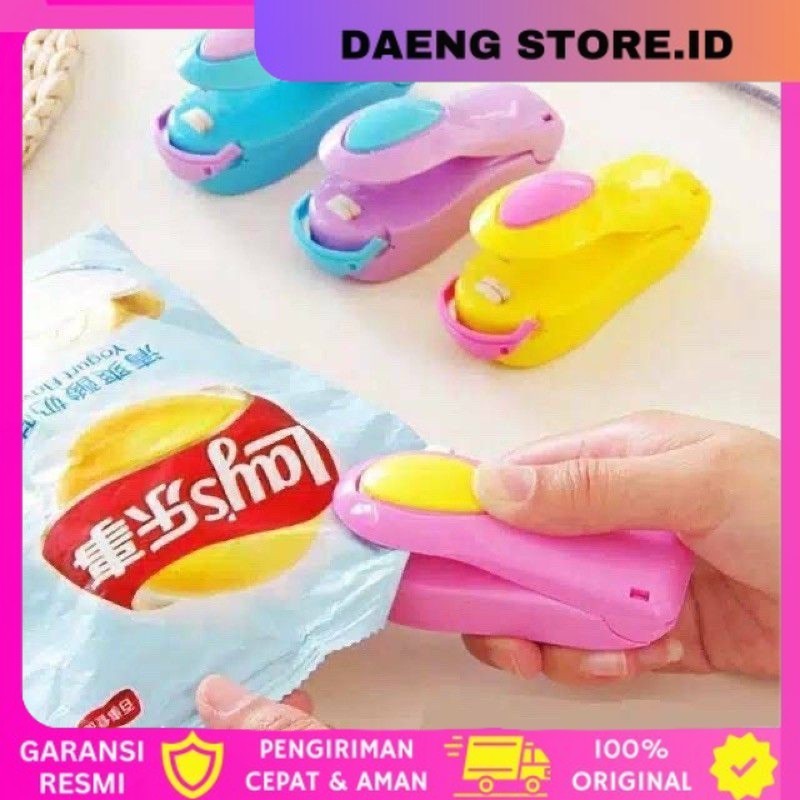 Pres Perekat Plastik Makanan / Alat Pres Mini Elektrik / Mini Hand Selar Makassar-COD