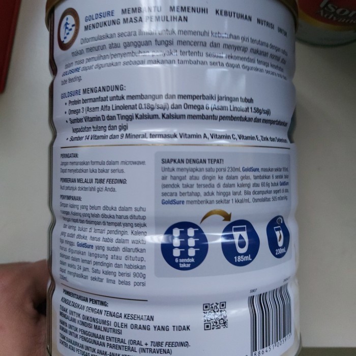 

Goldsure by Ensure Vanila 900gr