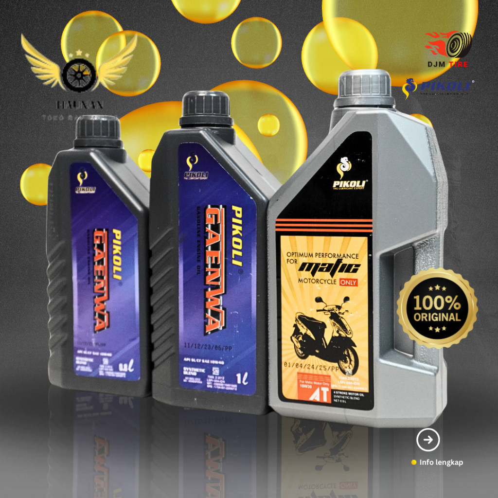 DJM Oli Pikoli Matic, Oli Pikoli Gaenwa 1kg, Oli Pikoli Gaenwa 0,8L Original untuk motor Matic dan B