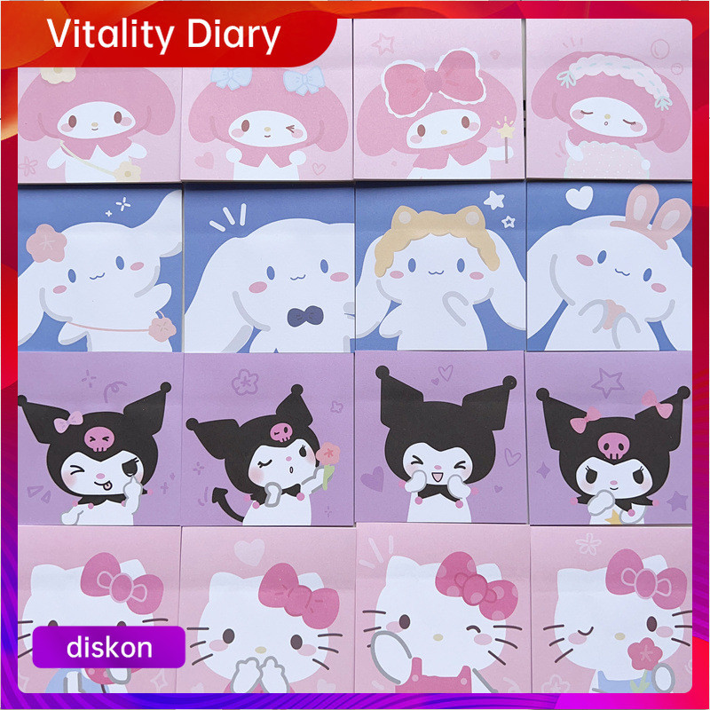 

【COD❤️】Kertas Memo Gaya Sanrio Ins Memo Kertas Catatan Tempel Lucu Catatan Tempel Pesan Hati Gadis VDY