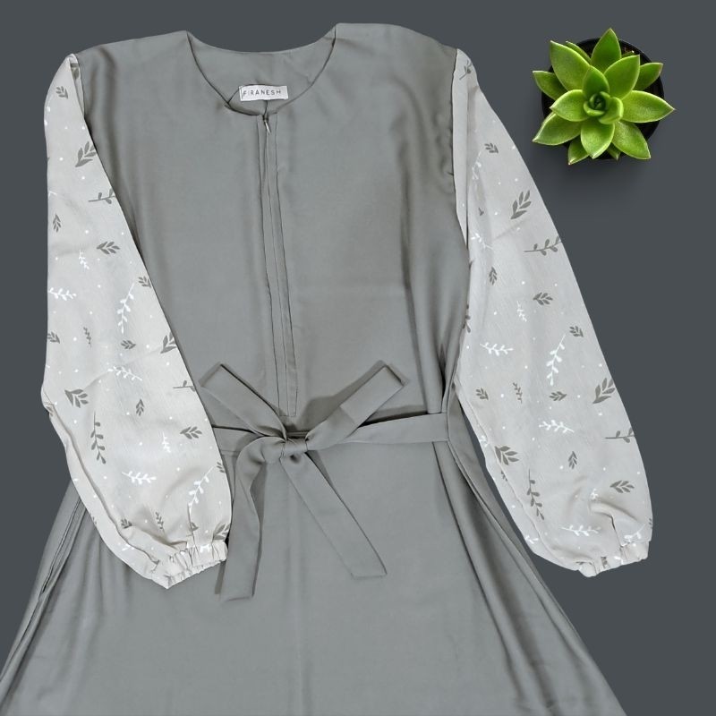 [Part 1] Firanesh Azalea dress gamis motif lengan balon// BAJU MODEL BARU KEKINIAN MURAH PROMO