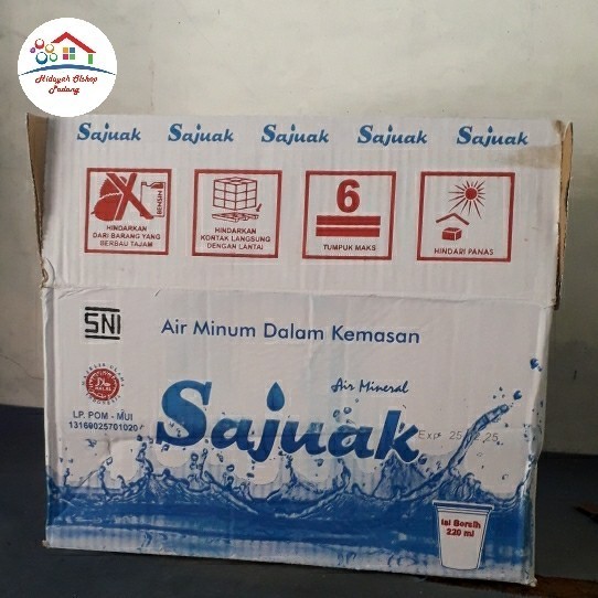 Kardus Bekas Air Mineral Cup (Dalam Prov Sumbar)